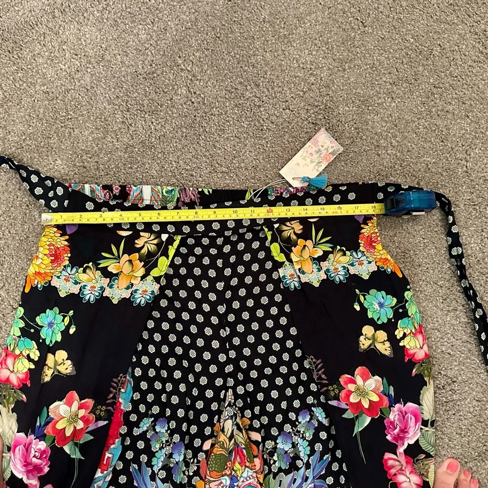 Johnny Was Multicolor Floral Patchwork Pants - Picture 6 of 14